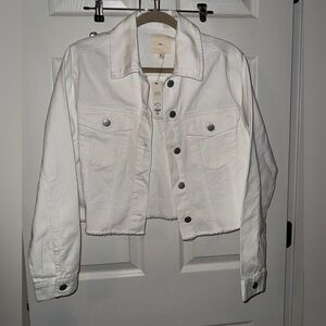 Tgla Women’s White Denim Jacket
